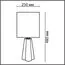 LUMION 8125/1T COMFI LN25 376 черный/серый, керамика/текстиль Настольная лампа E27 1*60W 220V HINAMI, изображение 2