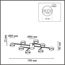 LUMION 8186/8C COMFI LN25 205 черный, металл Люстра потолочная LED GX53 8*7W 220V DABRA, изображение 2