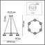 LUMION 8242/6 COMFI LN25 203 черный металл Светильник подвесной LED GX53 6*7W 220V LUAZANA, изображение 2