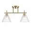 LUMION 8188/2C COMFI LN25 190 латунь/прозрачный, металл/стекло Потолочный светильник E14 2*40W 220V VIVIAN, изображение 5