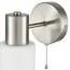 LUMION 8099/1W COMFI LN25 76 никель/белый металл/стекло Бра Е14 1*40W 220V MAVE, изображение 8