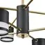 LUMION 8240/8C COMFI LN25 197 черный/латунь, металл/акрил Люстра потолочная LED GX53 8*7W 220V LANIKA, изображение 3