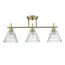 LUMION 8188/3C COMFI LN25 190 латунь/прозрачный, металл/стекло Потолочный светильник E14 3*40W 220V VIVIAN
