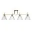 LUMION 8188/4C COMFI LN25 190 латунь/прозрачный, металл/стекло Потолочный светильник E14 4*40W 220V VIVIAN