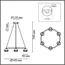 LUMION 8242/6 COMFI LN25 203 черный металл Светильник подвесной LED GX53 6*7W 220V LUAZANA, изображение 2