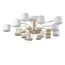 LUMION 8196/10C COMFI LN25 262 белый, металл/дерево/пластик Потолочный светильник LED GX53 10*9W 220V RONDO