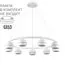 LUMION 8254/9 COMFI LN25 204 белый металл Светильник подвесной LED GX53 8*7W 220V LUAZANA