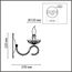 LUMION 8190/1W CLASSI LN25 24 античная бронза, металл/хрусталь Бра E14 1*40W 220V LINN, изображение 2