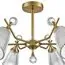 LUMION 8046/6C CLASSI LN25 77 латунь/прозрачное стекло Люстра потолочная Е14 6*40W 220V AURICA, изображение 4