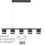 LUMION 8240/5 COMFI LN25 198 черный, металл/акрил Светильник подвесной LED GX53 5*7W 220V LANIKA