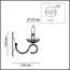 LUMION 8190/1W CLASSI LN25 24 античная бронза, металл/хрусталь Бра E14 1*40W 220V LINN, изображение 2