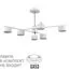 LUMION 8241/6C COMFI LN25 202 белый/хром, металл Люстра потолочная LED GX53 6*7W 220V KARINA