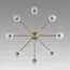 LUMION 8100/8C COMFI LN25 74 бронза/белый металл/стекло Люстра потолочная Е14 8*40W 220V MAVE, изображение 5