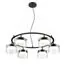 LUMION 8232/6 COMFI LN25 193 черный/прозрачный, металл/стекло Светильник подвесной LED GX70 6*10W 220V NATALINA, изображение 5