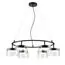 LUMION 8232/6 COMFI LN25 193 черный/прозрачный, металл/стекло Светильник подвесной LED GX70 6*10W 220V NATALINA, изображение 4