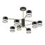 LUMION 8240/8C COMFI LN25 197 черный/латунь, металл/акрил Люстра потолочная LED GX53 8*7W 220V LANIKA, изображение 6