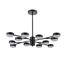 LUMION 8117/12 COMFI LN25 195 черный, металл Люстра LED GX53 12*7W 220V TORINA