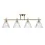 LUMION 8188/4C COMFI LN25 190 латунь/прозрачный, металл/стекло Потолочный светильник E14 4*40W 220V VIVIAN, изображение 5