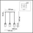LUMION 8101/3A COMFI LN25 325 черный/бронза металл/стекло Подвес Е14 3*40W 220V ISHA, изображение 2