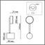 LUMION 8115/1W COMFI LN25 206 никель, металл Бра LED GX53 1*7W 220V DABRA, изображение 2