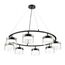 LUMION 8232/8 COMFI LN25 193 черный/прозрачный, металл/стекло Светильник подвесной LED GX70 8*10W 220V NATALINA, изображение 5