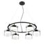 LUMION 8232/6 COMFI LN25 193 черный/прозрачный, металл/стекло Светильник подвесной LED GX70 6*10W 220V NATALINA, изображение 5