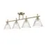 LUMION 8188/4C COMFI LN25 190 латунь/прозрачный, металл/стекло Потолочный светильник E14 4*40W 220V VIVIAN, изображение 6