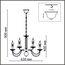 LUMION 8034/10 CLASSI LN25 18 хром, металл/стекло Люстра подвесная Е14 10*40W 220V INCANTO, изображение 2