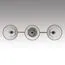 LUMION 8188/3C COMFI LN25 190 латунь/прозрачный, металл/стекло Потолочный светильник E14 3*40W 220V VIVIAN, изображение 4
