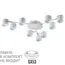 LUMION 8235/9C COMFI LN25 200 белый металл Люстра потолочная LED GX53 9*12W 220V GARETA