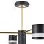 LUMION 8240/8C COMFI LN25 197 черный/латунь, металл/акрил Люстра потолочная LED GX53 8*7W 220V LANIKA, изображение 4