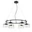 LUMION 8232/6 COMFI LN25 193 черный/прозрачный, металл/стекло Светильник подвесной LED GX70 6*10W 220V NATALINA, изображение 4