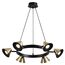 LUMION 8233/6 COMFI LN25 209 черный/золото, металл Подвесной светильник GU10 LED 6*7W 220V LAMINA, изображение 5