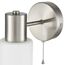 LUMION 8099/1W COMFI LN25 76 никель/белый металл/стекло Бра Е14 1*40W 220V MAVE, изображение 8