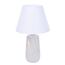 LUMION 8211/1T CLASSI LN25 000 белый жемчужный/белый, керамика/текстиль Настольная лампа Е27 1*60W 220V SINNA