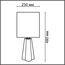 LUMION 8124/1T COMFI LN25 376 черный, керамика/текстиль Настольная лампа E27 1*60W 220V HINAMI, изображение 2