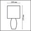 LUMION 8123/1T COMFI LN25 000 синий, керамика/текстиль Настольная лампа E27 1*60W 220V LAPUNA, изображение 2