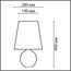 LUMION 8119/1T COMFI LN25 000 серый, керамика/текстиль Настольная лампа E27 1*60W 220V AVALONA, изображение 2