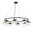 LUMION 8232/8 COMFI LN25 193 черный/прозрачный, металл/стекло Светильник подвесной LED GX70 8*10W 220V NATALINA, изображение 4
