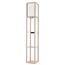LUMION 8091/1F COMFI LN25 361 дерево/белый, дерево/текстиль Торшер Е27 1*60W 220V PRACTIC