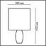 LUMION 8122/1T COMFI LN25 000 синий, керамика/текстиль Настольная лампа E27 1*60W 220V LAPUNA, изображение 2
