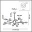 LUMION 8117/15 COMFI LN25 195 черный, металл Люстра LED GX53 15*7W 220V TORINA, изображение 2