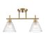 LUMION 8188/2C COMFI LN25 190 латунь/прозрачный, металл/стекло Потолочный светильник E14 2*40W 220V VIVIAN, изображение 5