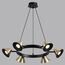LUMION 8233/6 COMFI LN25 209 черный/золото, металл Подвесной светильник GU10 LED 6*7W 220V LAMINA, изображение 4