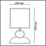 LUMION 8127/1T COMFI LN25 000 коричневый/черный, керамика/текстиль Настольная лампа E27 1*60W 220V OVONA, изображение 2
