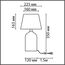 LUMION 8216/1T CLASSI LN25 000 серый, керамика/текстиль Настольная лампа Е27 1*60W 220V FANNA, изображение 2