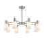 LUMION 8099/8C COMFI LN25 75 никель/белый металл/стекло Люстра потолочная Е14 8*40W 220V MAVE, изображение 6