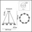 LUMION 8242/9 COMFI LN25 203 черный металл Светильник подвесной LED GX53 8*7W 220V LUAZANA, изображение 2