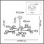 LUMION 8117/18 COMFI LN25 195 черный, металл Люстра LED GX53 18*7W 220V TORINA, изображение 2