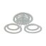 LUMION 8028/80CL LEDIO LN25 247 белый/белый, металл/акрил Потолочный светильник с ПДУ LED 80W 3000-6000К 220V OSAKA, изображение 8